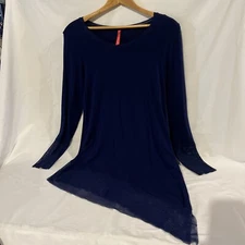 Ruby Ribbon Asymmetrical Royal Blue Easel Top Size Small