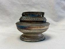 Vtg Silver Toned Ronson Queen Anne Table Lighter Made In USA