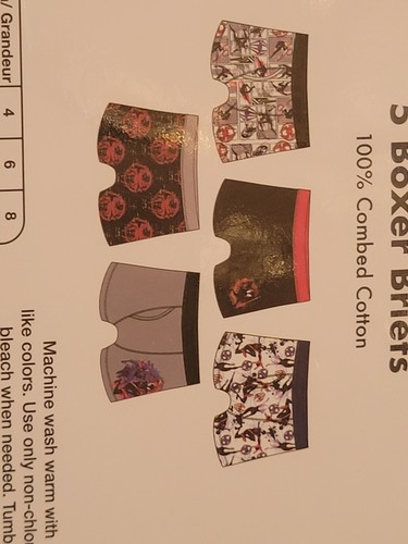 Spider-Man Across The SPIDERVERSE 5 Pack Boys Underwear Briefs Size 8 NIP - Picture 3 of 3