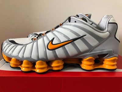 nike shoes white orange