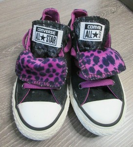 black and purple converse