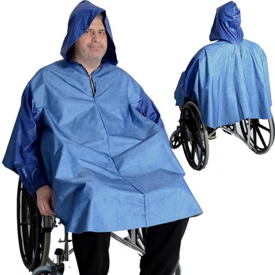 ROLLSTUHL REGEN CAPE JACKE PONCHO Herren Senioren Behinderte S-XXL - Main Image