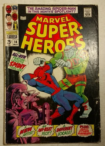 Marvel Super-Heroes 14 GD+ 1968 / 1st Ross Andru new Amazing Spider-Man story