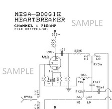 MESA BOOGIE HEARTBREAKER Tube Guitar Amplifier Circuit Diagram Schematic PDF