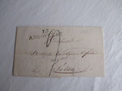 DEP.  AKTUELL 16 08 Postmarke / Brief 15 ANGOULEME > LIMOUSINE 1823