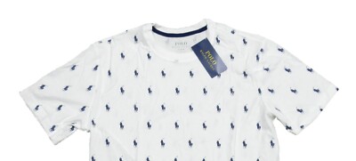 Polo Ralph Lauren Men's White All Over Pony Logo Graphic