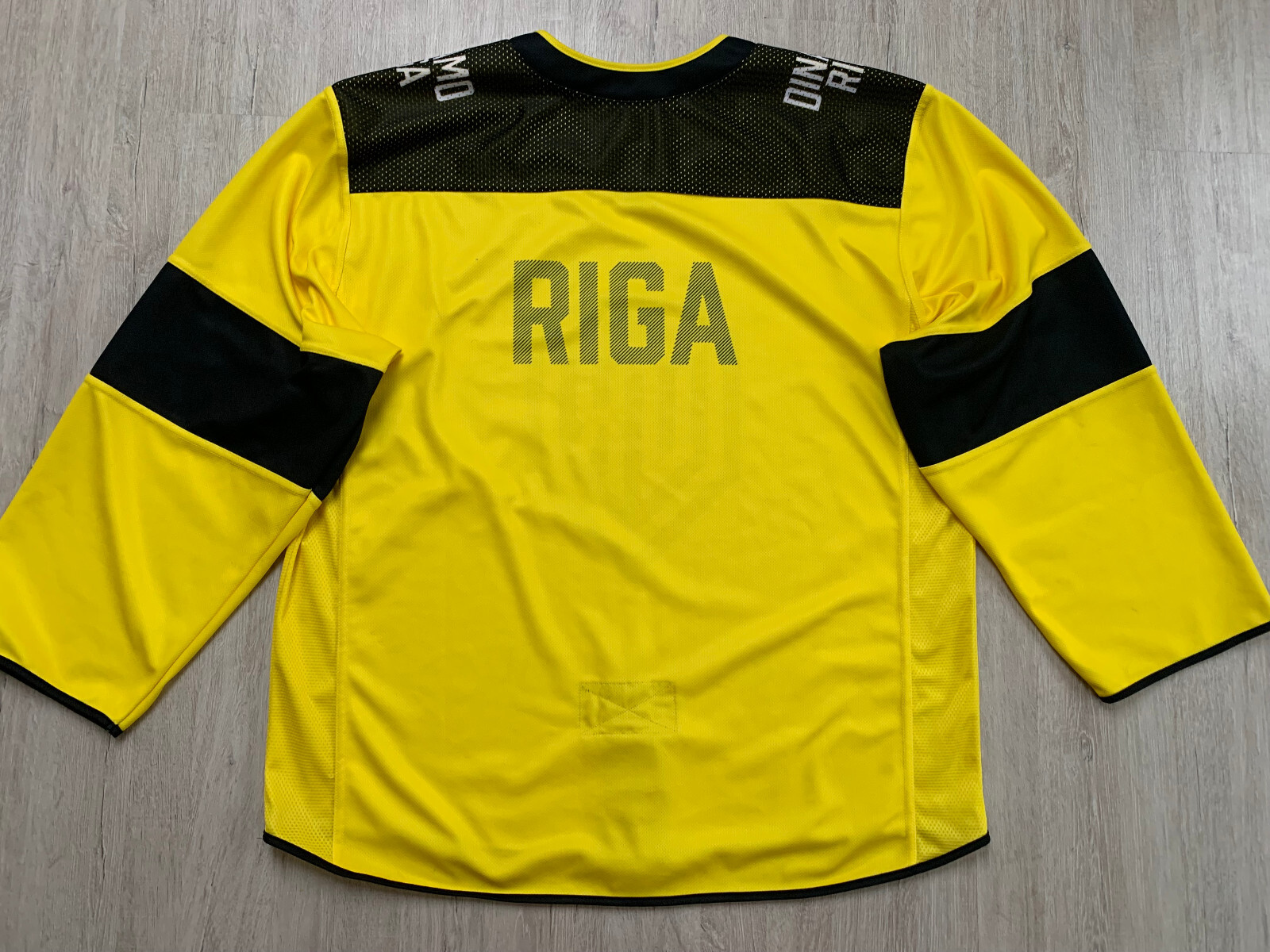 KHL Dinamo Riga Eishockey Trikot Latvia Hockey Jersey Game Worn