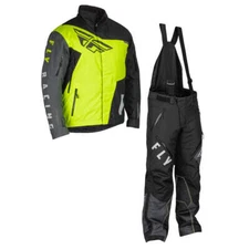 Fly Racing SNX Pro Snowbike Jacket/Bib Combo - Hi-Vis/Black - 2X-Large