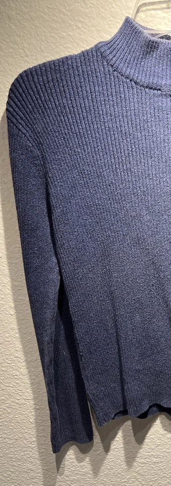 Erika And Co. Mujer Talla Grande Azul Marino Cuello Tortuga Foto 2 de 4