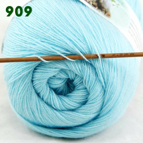 Sale 3 Ballsx50gr LACE Rugs Acrylic Wool Cashmere Hand Crochet Knitting Yarn 909 - Picture 2 of 10
