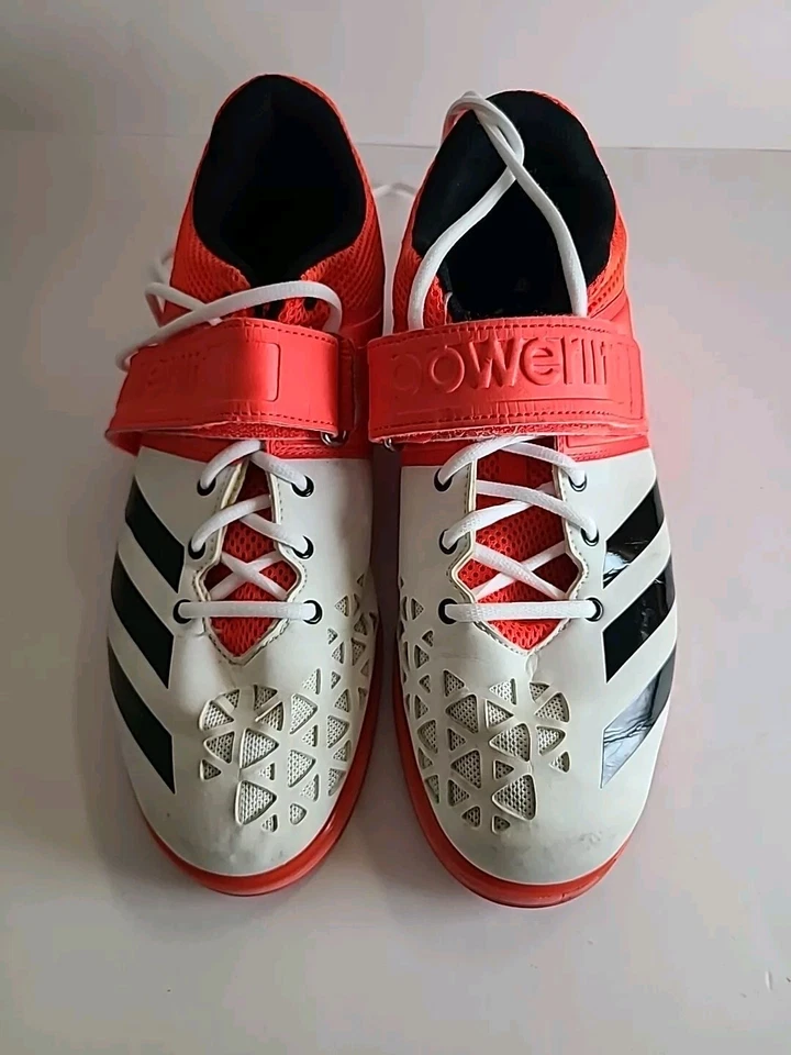 Adidas Powerlift Hombres Talla 10.5 Gimnasio Levantamiento de Pesas Entrenamiento Parte Superior Baja Zapatos AQ3328 Foto 4 de 4