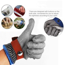 Mesh Stainless Steel Protective Glove Knife Cut Resistant Chain Mail Work Safety