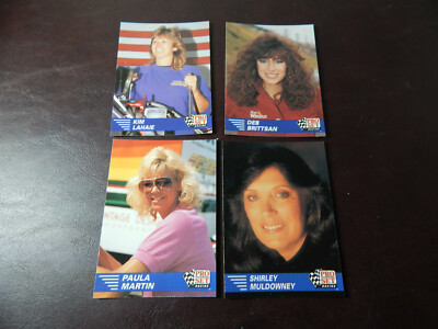 1991 pro set racing cards: Kim, Deb, Paula & Shirley