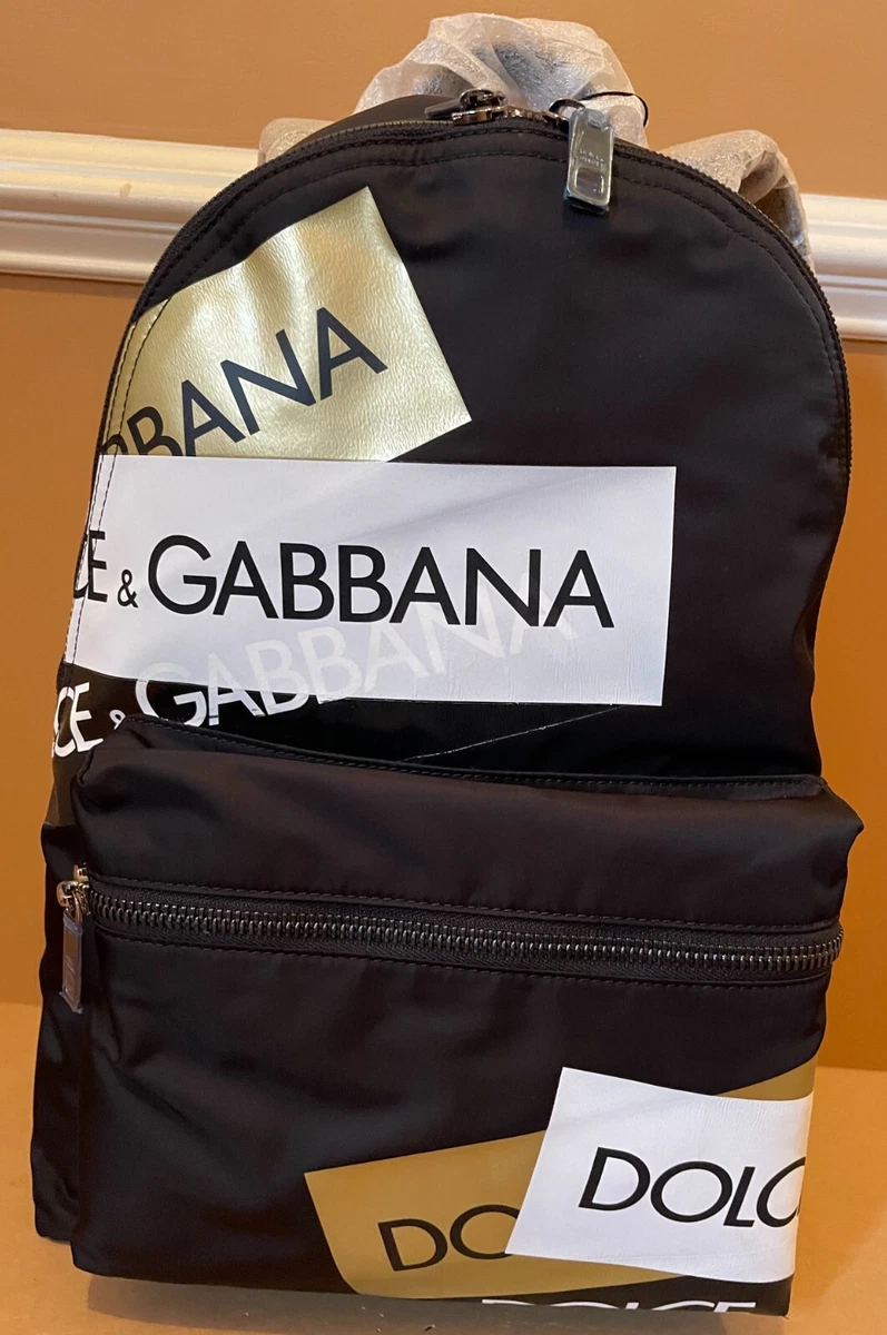 Dolce & Gabbana バックパック&ウエストポーチ DGロゴプリント Small nylon belt bag with rubberized logo in Black for Men
