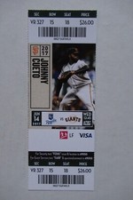 SAN FRANCISCO GIANTS VS KANSAS CITY ROYALS 6/14/2017 FULL TICKET ~ JOHNNY CUETO