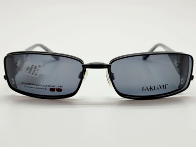 Takumi EasyClip T9922 Black 90W Eyeglasses Frames Takumi Easy Clip T9922 90 55-17-135 Black Eyeglasses Frame w  main image 3
