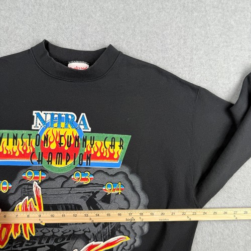 Vintage John Force 1994 4x Champion Crewneck Sweatshirt Size XL - Picture 2 of 7