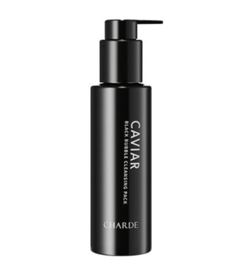 CHARDE Caviar Black Bubble Cleansing Pack | 100ml | Deep Pore Detox & Skin Te