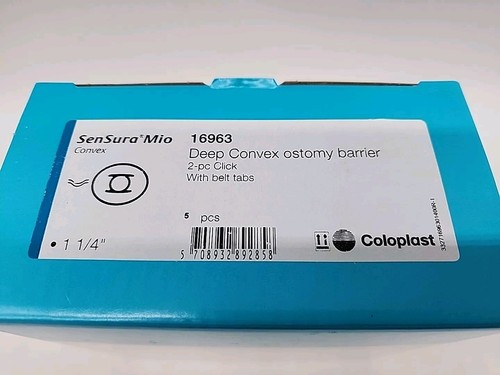 Coloplast 16963 SenSura Mio Deep Convex Barriers 1 1/4" pre cut Box of 5 - 第 1/3 張圖片