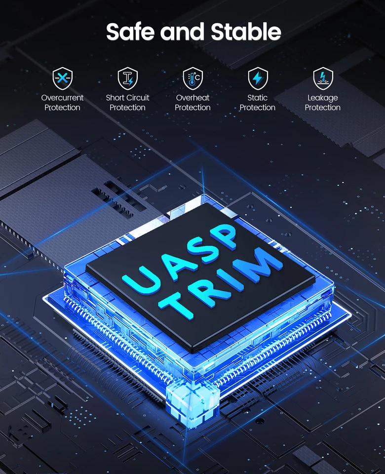 ORICO Dual Bay Hard Drive Dock Type C 6Gbps Duplicator fr 2.5/3.5" HDD SSD 40TB - Image 4 of 4