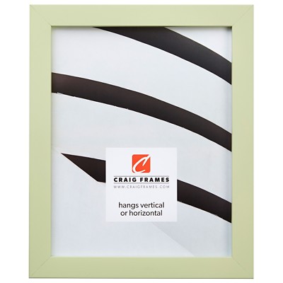 Craig Frames Confetti, Modern Light Green Solid Wood Picture Frame