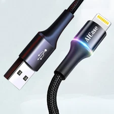 LED iPhone Charger Cable Data Cord for iPhone 14 13 12 11 Pro XS Max 7 8 6s Plus