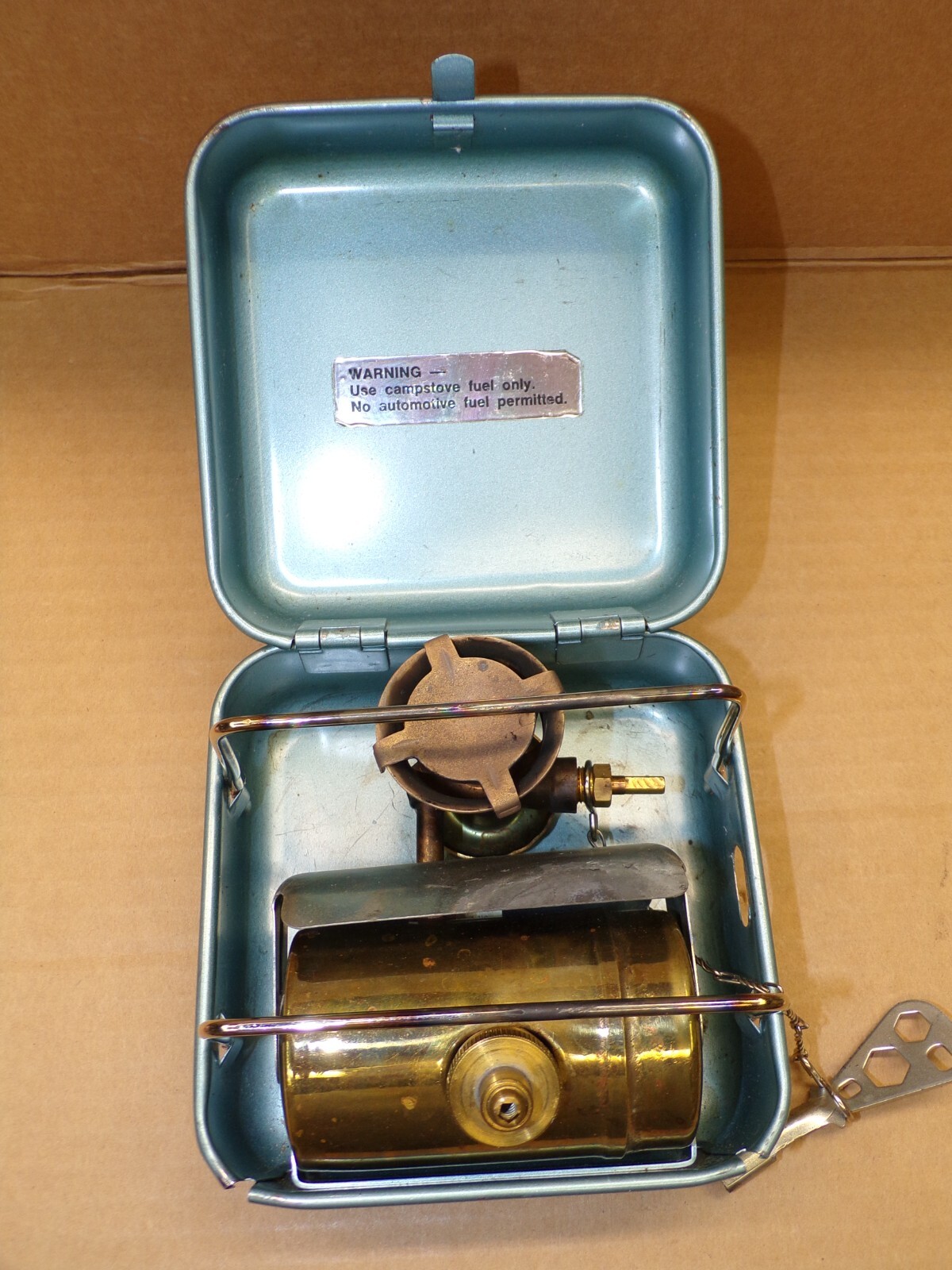 Vintage Optimus 8r Camp Stove W/ key - Made In Sweden - UNTESTED