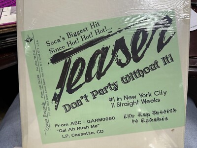 ALSTON BECKET CYRUS TEASER 12'' 1990 COCOA RECORDS ABC-GARM 12''-33-90 SOCA REGGAE