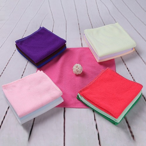 Multi Color 20Pcs Soft Fiber Face Towel / Cleaning Wash Cloth Hand CO Prof C7M9 - Picture 6 of 6