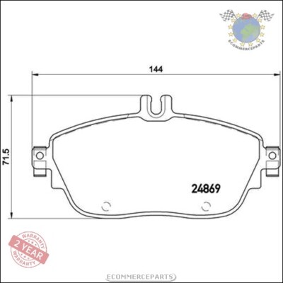 Kit Bremsbeläge Brembo Hinterachse für MERCEDES SLS 6.2 D