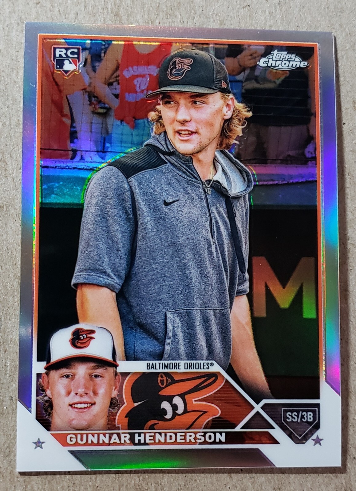 2023 Topps Chrome Image Variation Refractor Gunnar Henderson RC #2 Orioles SP