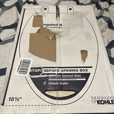 KOHLER K-4774-47 Brevia Elongated Toilet Seatwith Quick-Release Hinges and Qu...