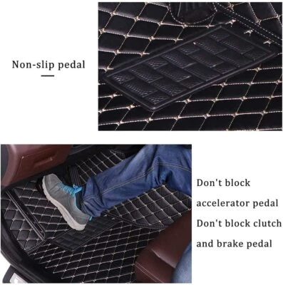 For 1998-2025 Mercedes Benz Handmade all-weather waterproof PU leather floor mat