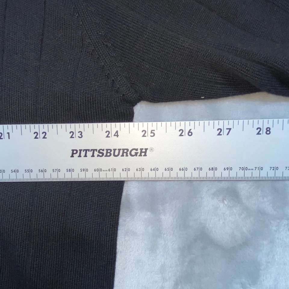 Nuevo con etiquetas J.Ferrar Hombres XXL Pullover Cuello Redondo Suéter Negro Foto 4 de 4