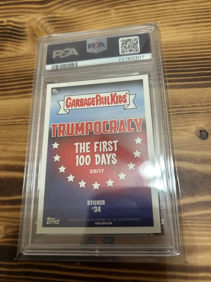 2017 GPK Trumpocracy Down Under Donald PSA 10 pop 6 - Image 2 of 3