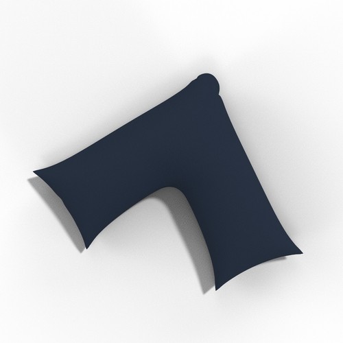 Almohada en forma de V de fibra hueca con funda de almohada ortopédica para el cuello trasero GRATIS. - Imagen 45 de 94