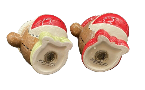 Cracker Barrel Serve Ware Christmas Sock Monkey Salt & Pepper Shakers - NIB - Picture 11 of 12