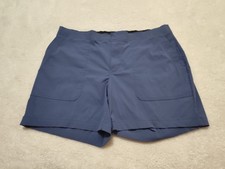 Eddie Bauer Hiker Shorts Womens 10 Blue Nylon Stretch Hiking Outdoors