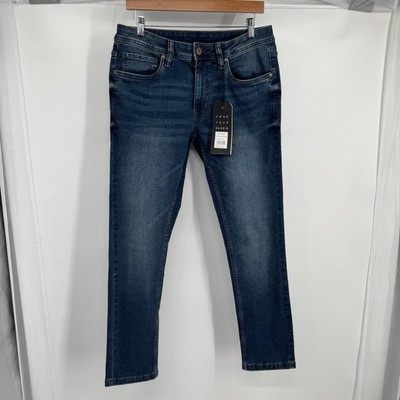 The Perfect Jean NYC Skinny Fit Admiral Blue Stretch Mens Size 31 x 30 New