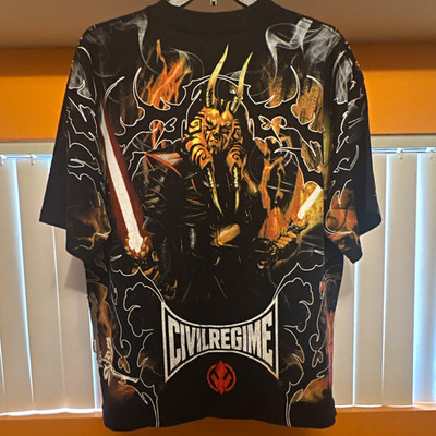 Civil Regime Star Wars Wyyrloks Darkside 199X Oversized T-Shirt Size Large NWT