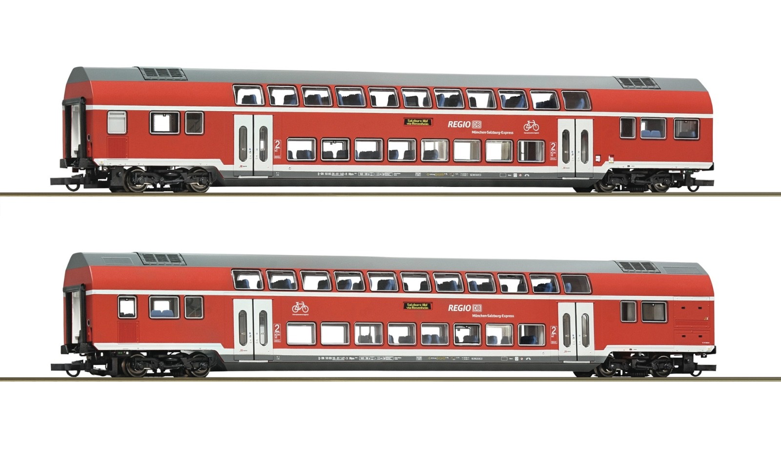 Spur H0 Roco 6200145 - 2-tlg. Set: Doppelstockwagen, DB AG Neu in OVP