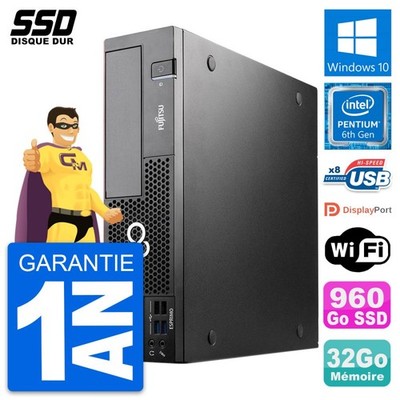 PC Fujitsu Esprimo D556 DT Intel G4400 32 GB RAM SSD 960 GB Windows 10 Wifi