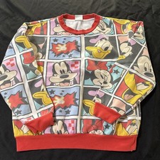 Adult Vintage 90s Mickey and Co Disney crew neck sweatshirt size L Faded