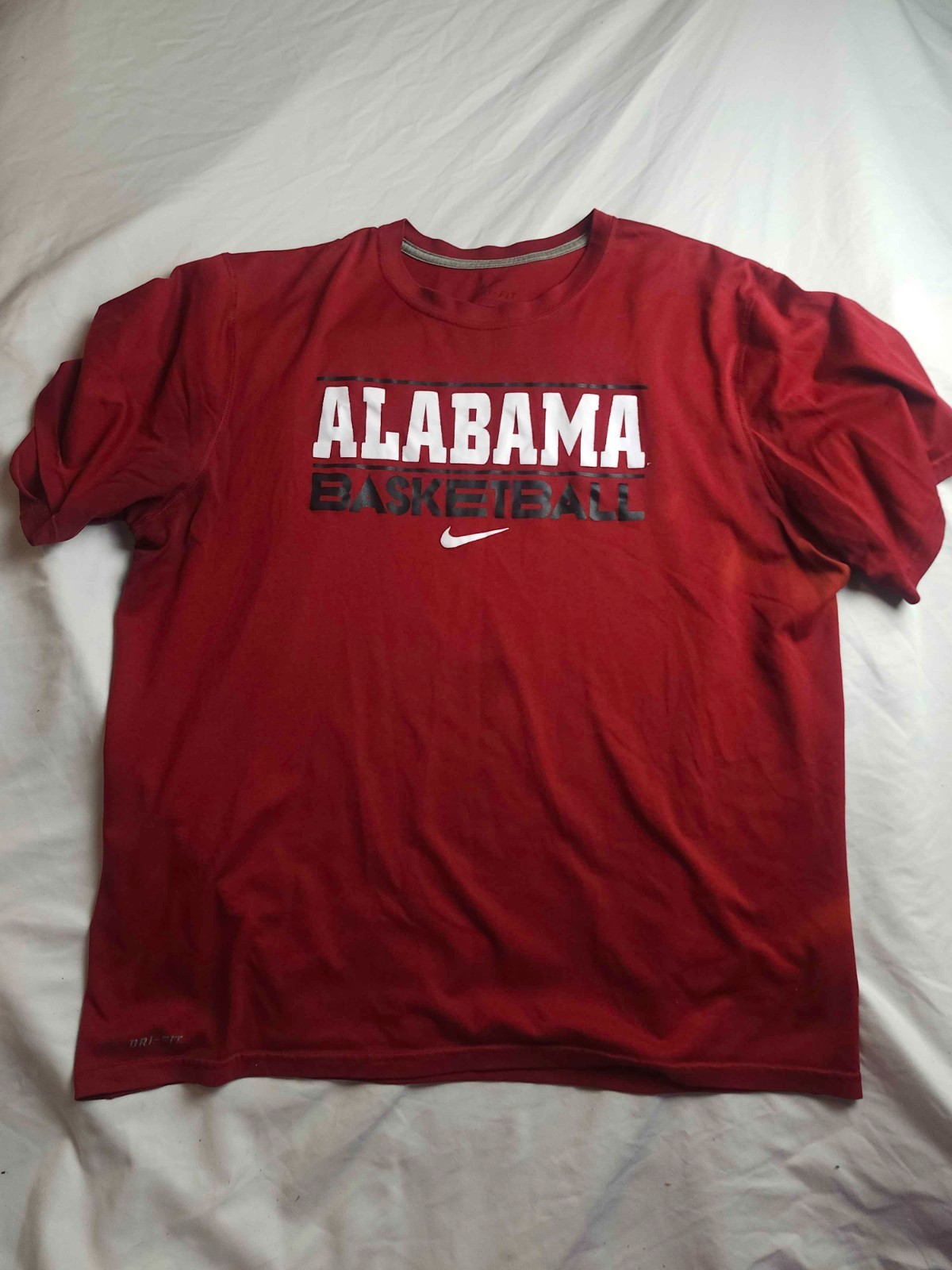 Nike Crimson Alabama Basketball Shirt Mens XL Red Dri Fit Athleisure Outdoor