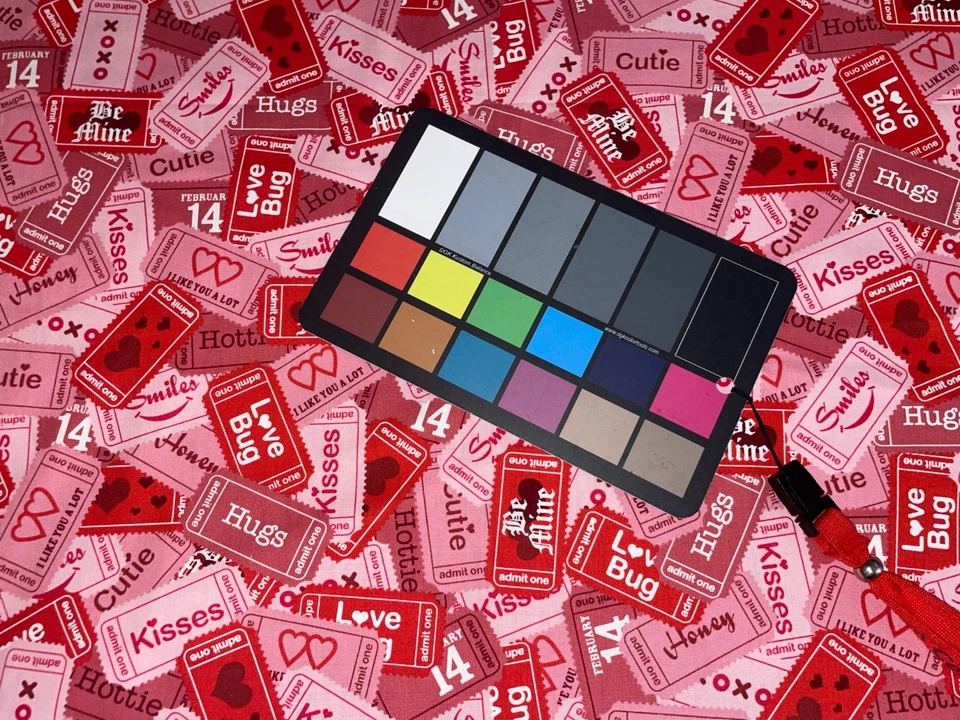 2/3 Yd Valentine's Day Red Pink Tickets Cotton Fabric by Brother Kisses Hugs - Image 4 of 4