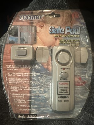 Techko S187D Safe Pool Alarm, Light-Grey 