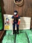 GI JOE COBRA VIPER V1 1986 COMPLETE w/FILE CARD