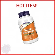 NOW Foods Supplements, Super Enzymes, Formulated with Bromelain, Ox Bile, Pancre