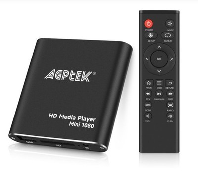 HDMI Media Player, Black Mini 1080P Full-Hd Ultra HDMI Digital Media Player for