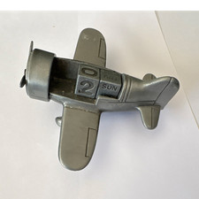 Metal Airplane Perpetual Calendar Vintage Style Collectible Desk Ornament Decor